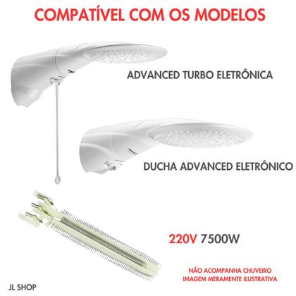 Imagem de Resistencia Para Chuveiros Advanced Eletrônica Top Jet Lorenzetti 7500w 220v