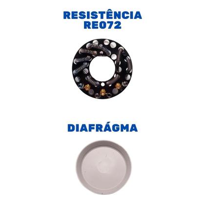 Imagem de Resistência Re072 7600w e Diafragma para Ducha Cardal Moderna - RE072220K100