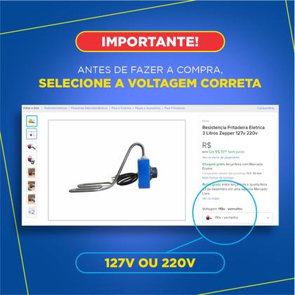 Imagem de Resistencia Tacho Fritadeira 3 Litros Com Termostato