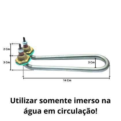 Imagem de Resistência Tipo U Aquecimento Àgua em Circulação 140MM  1500W 127V