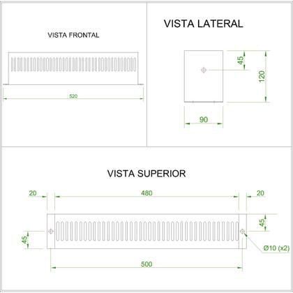 Imagem de Resistor De Frenagem 500W 20R Ip20 100%Ed