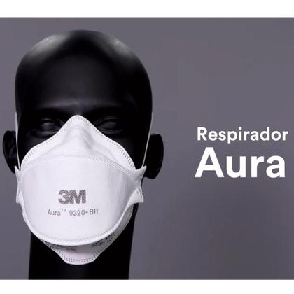 Imagem de Respirador Máscara Aura 9320 PFF2 Sem Válvula HB004385173 3M