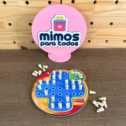 Imagem de Resta Um 1 Brinquedos Educativos Raciocínio Lógico Jogo Tradicional Desafio Criança Idoso Maninho
