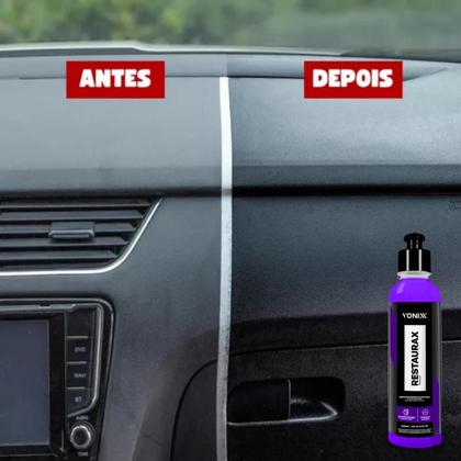 Imagem de Restaurador de plasticos brilho e proteção restaurax vonixx