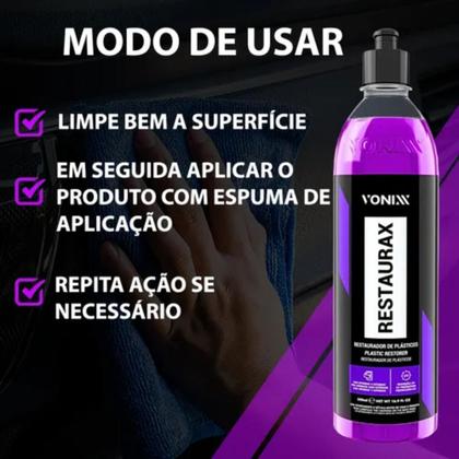 Imagem de Restaurador De Plásticos Restaurax 500Ml Vonixx 2009015