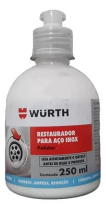 Imagem de Restaurador P/ Polimento Inox Cromo Latão Bronze 250ml Wurth