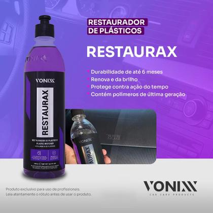 Imagem de Restaurax 240ml Vonixx Restaurador e Revitalizador de Plásticos Internos e Externos
