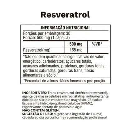 Imagem de Resveratrol 500mg Ocean Drop  30 cápsulas