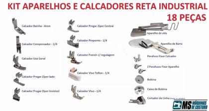 Imagem de Reta Eletrônica A4-jack -220v+kit 19 Calcadores+36m garantia