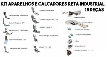 Imagem de Reta Industrial Siruba completa220v + 18 Calcadores-220v