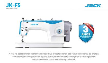 Imagem de Reta Jack F5 Direct Drive Costura do fino ao Pesado com led