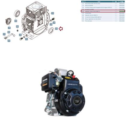 Imagem de Retentor 41,25x6x87 P/ Motor Menegotti 165 - Cód: 29114329