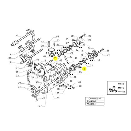 Imagem de Retentor Chapeu Transferencia Para Iveco Eurotech - 0501306439