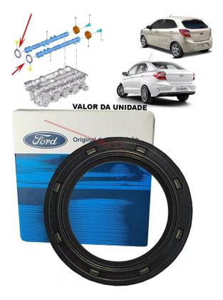 Imagem de Retentor do comando de valvulas focus motor sigma 1.6 2010 2011 2012 2013 hatch e sedan