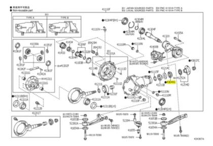 Imagem de Retentor Pinhão Diferencial Dianteiro Hilux Sw4 3.0 Diesel