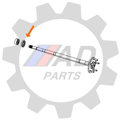 Imagem de Retentor Roda Traseira Chevrolet A20, C20, D20 Braseixos