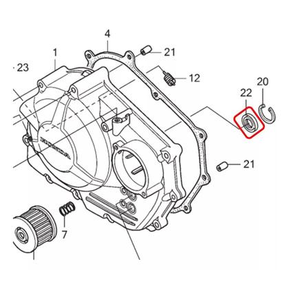 Imagem de Retentor Virabrequim 14x22x5 Cbx 250 Twister 02/08 Original Honda