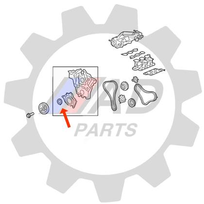 Imagem de Retentor Virabrequim Chevrolet Captiva V6 2008 até 2013 Dianteiro