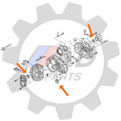 Imagem de Retentores Caixa Transferência Nissan Frontier 2002 até 2008