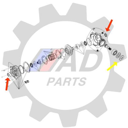Imagem de Retentores Diferencial Dianteiro POLARIS RZR