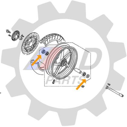 Imagem de Retentores Roda Dianteira HONDA CB300 R