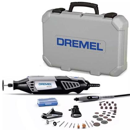 Imagem de *Retífica Dremel 4000 Profissional com 36 Acessórios + 3 Acoplamentos + 1 Gravador Engraver 290