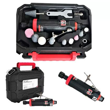 Imagem de Retífica Pneumática Mini Esmeril De Ar Com Maleta E Kit