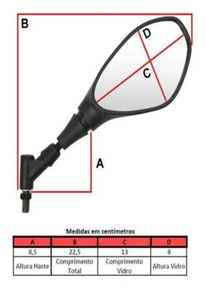 Imagem de Retrovisor Bmw Articulado Para Todos os Tipos De Moto