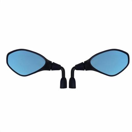Imagem de Retrovisor BMW F800 Haste Curta Rebaixada Lente 90  Convexa Azul Honda - GVS Sport