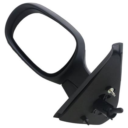 Imagem de Retrovisor Clio 2000 2001 2002 2003 2004 2005 2006 2007 2008 2009 2010 2011 2012 Preto Acabamento Texturizado Com Controle