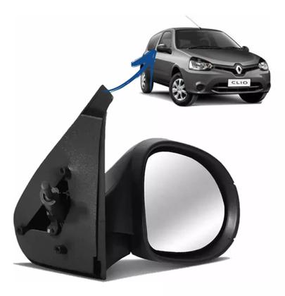 Imagem de Retrovisor Clio 2012 2013 2014 2015 regulagem Manual lado direito