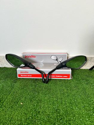 Imagem de Retrovisor de moto Fixo Estilo BMW com Rosca Padrão Yamaha  Par