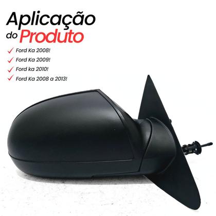 Imagem de Retrovisor Direito (passageiro) Ford Ka 2008 2009 2010 2011 2012 2013 com Controle Interno Manual