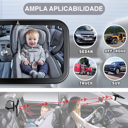 Retrovisor Espelho Bebê Banco Traseiro Carros 360 Lorben GT6030 Imagem de Retrovisor Espelho Bebê Banco Traseiro Carros 360 Lorben GT6030