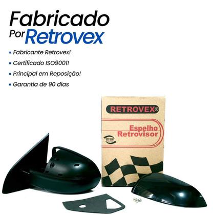 Imagem de Retrovisor Esquerdo Agile Montana 2010 2011 2012 2013 2014 Controle Manual