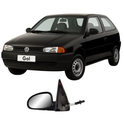 Imagem de Retrovisor Esquerdo Motorista Com Controle Gol 1995 A 1999