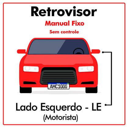 Imagem de Retrovisor Externo D-20 85/91 sem Controle Le