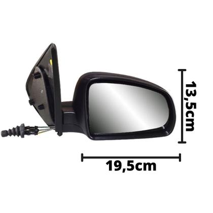 Imagem de Retrovisor Externo Esquerdo C Controle Celta Prisma 07 a 12