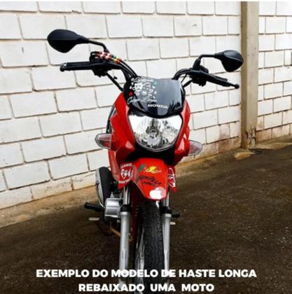 Imagem de Retrovisor F800 Haste Longa Rebaixada 90º Honda Azul