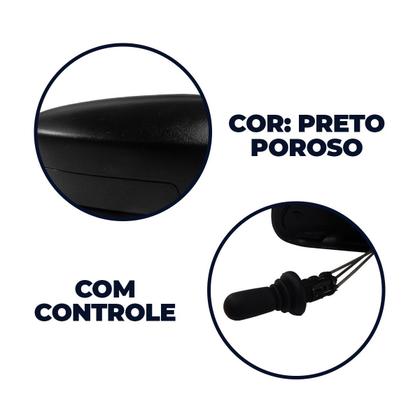 Imagem de Retrovisor Gol Voyage G5 e G6 4 portas c/ controle Lado Esquerdo Motorista