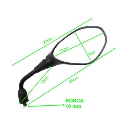 Imagem de Retrovisor Gs 650 F800 Bmw Fixo Convexa Rosca Honda Par Mini