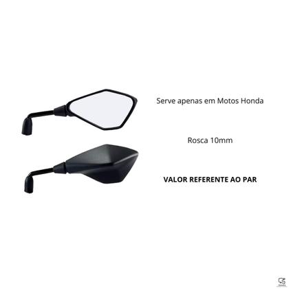 Imagem de Retrovisor Kawasaki Z400 Par Moto Rosca Honda Titan Fan Pcx