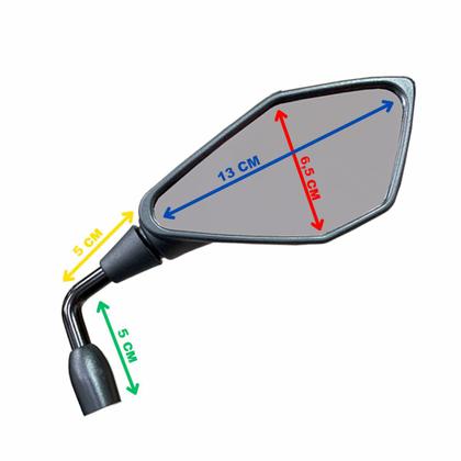 Imagem de Retrovisor Mini Modelo Z400 Kawasaki Fixo Espelho Esportivo