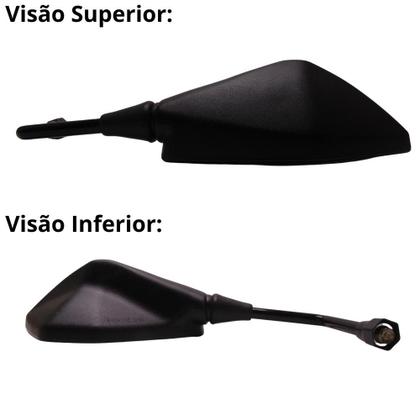 Retrovisor Mini Z400 Haste Longa Rebaixado Fixo Rosca Honda - AWA Imagem de Retrovisor Mini Z400 Haste Longa Rebaixado Fixo Rosca Honda