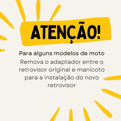 Retrovisor Mini Z400 Haste Longa Rebaixado Fixo Rosca Honda - AWA Imagem de Retrovisor Mini Z400 Haste Longa Rebaixado Fixo Rosca Honda