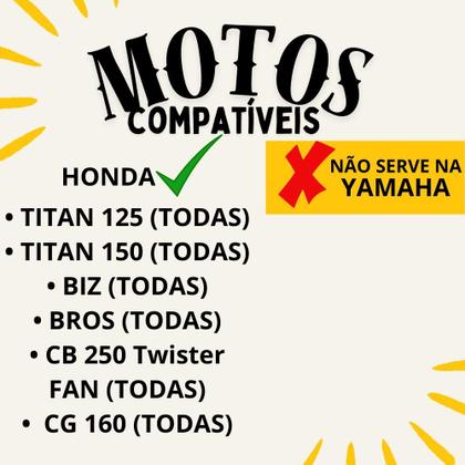 Retrovisor Moto Titan 125 150 Par Padrão Honda 160 Tamanho Normal - AWA Imagem de Retrovisor Moto Titan 125 150 Par Padrão Honda 160 Tamanho Normal