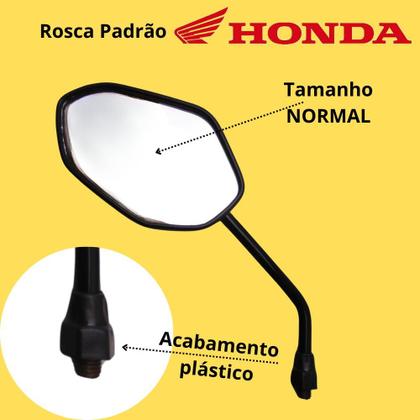 Retrovisor Moto Titan 125 150 Par Padrão Honda 160 Tamanho Normal - AWA Imagem de Retrovisor Moto Titan 125 150 Par Padrão Honda 160 Tamanho Normal