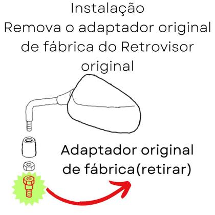 Retrovisor Moto Titan 125 150 Par Padrão Honda 160 Tamanho Normal - AWA Imagem de Retrovisor Moto Titan 125 150 Par Padrão Honda 160 Tamanho Normal