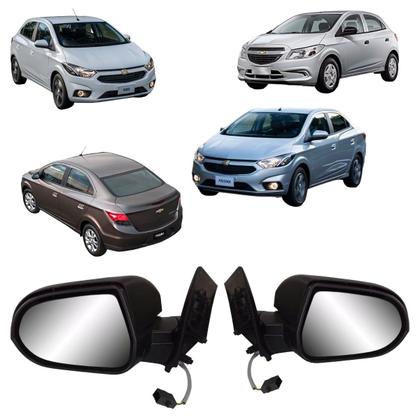 Imagem de Retrovisor Onix Prisma 2012 2013 2014 2015 a 2019 Elétrico