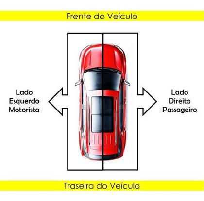 Imagem de Retrovisor Palio Siena Weekend 96 97 98 99 2000 com Controle 2 Portas Lado Esquerdo